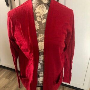 NWT Gap Red Open Front Sweater